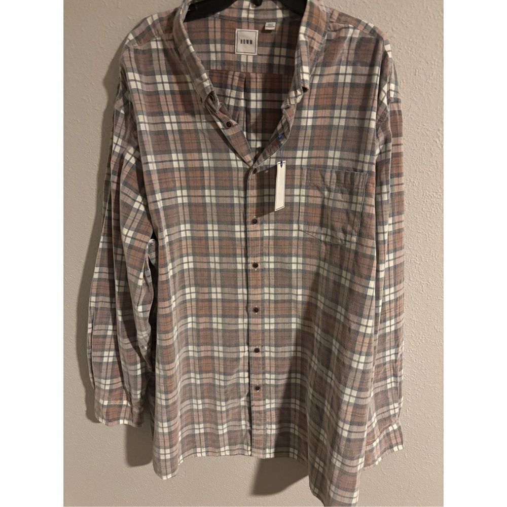 ❤️NWT ROWM Men’s Corduroy Shirt 4XT